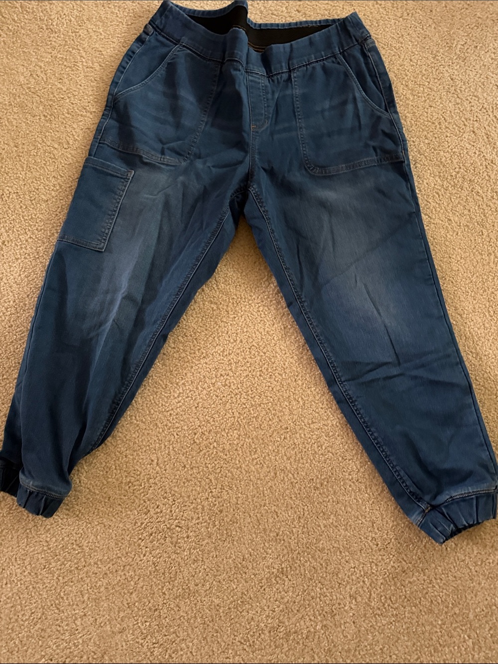 d&co Medium Blue Denim Jogger Pants LP
